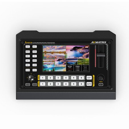 Видеомикшер-стример AVMATRIX Shark S6 компактный 6CH HDMI/SDI Видеомикшер-стример AVMATRIX Shark S6 компактный 6CH HDMI/SDI